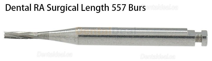 10Pcs RA Surgical 557 Burs Dental Latch-type Taper Fissure Carbide Burs